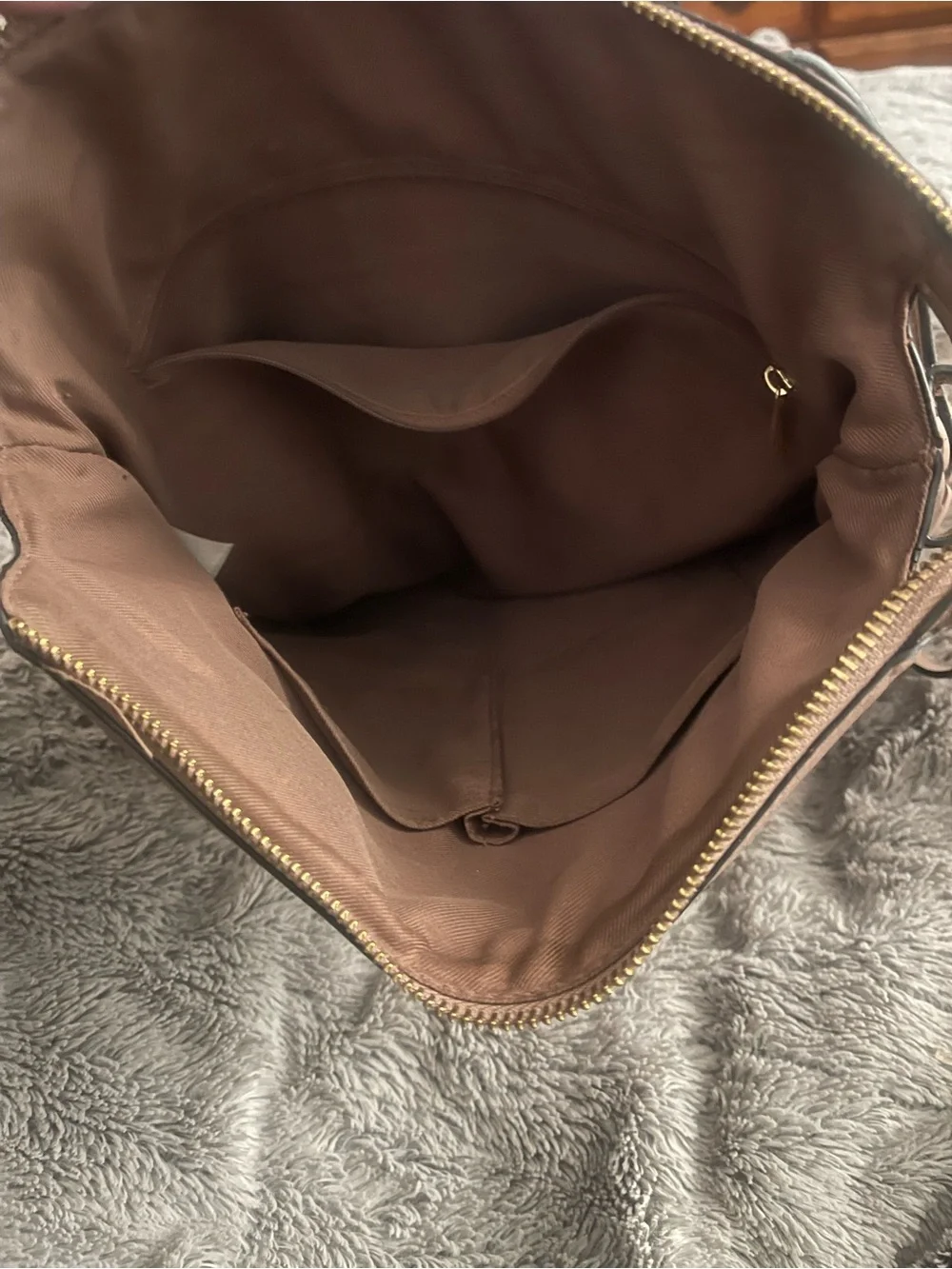 Target Taupe Leatherette Backpack